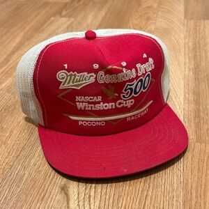 Red Miller Genuine Draft 500 Trucker Hat
